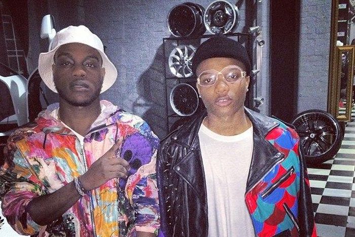 L.A.X, Wizkid on the set of 'Ginger'