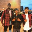 Wizkid, Nico & Vinz, after a recording session.
