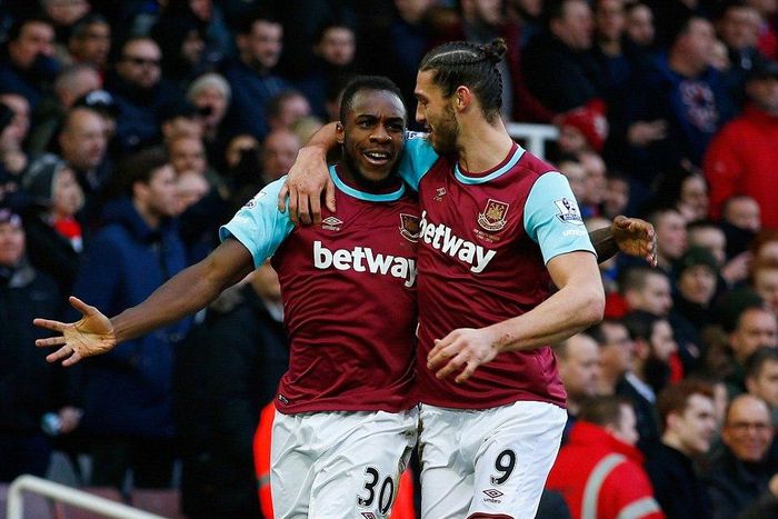 Michail Antonio and Andy Carroll