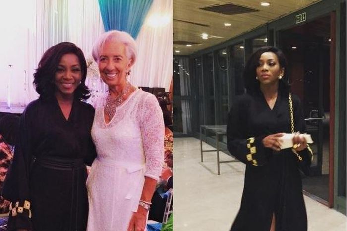 Genevieve Nnaji with IMF MD Christine Lagarde