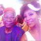 Genevieve Nnaji with her father