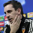 Football Soccer - Valencia vs Olympique Lyon - Champions League Group stage - Group H, Valencia, Spain, 8/12/15.Valencia's coach Gary Neville attends a news conference. REUTERS/Heino Kalis