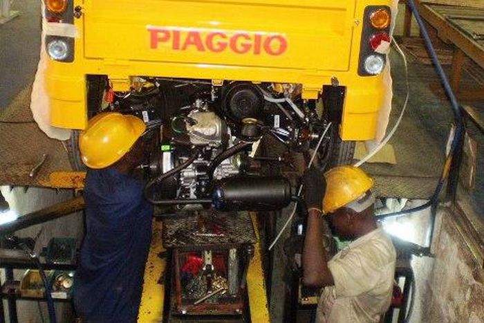 Boulos Piaggio tricycle manufacturing plant in Ikeja, Lagos