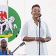 Titilayo Sonuga on stage at the inauguration