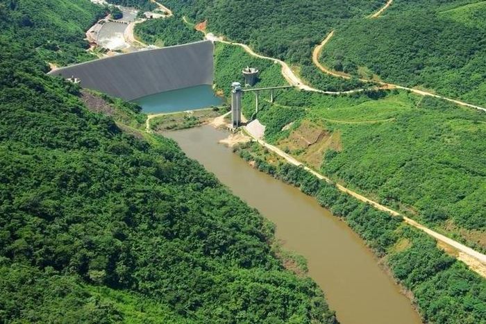 A view of the Bumbuna hydroelectric dam project in a file photo. REUTERS/Katrina Manson