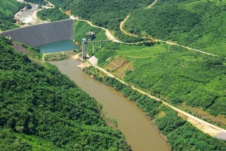 A view of the Bumbuna hydroelectric dam project in a file photo. REUTERS/Katrina Manson