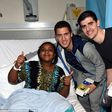 Chelsea players visit sick children in hospital