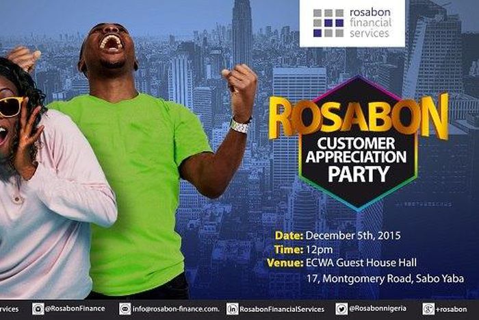Rosabon customer appreciation party to hold on December 3