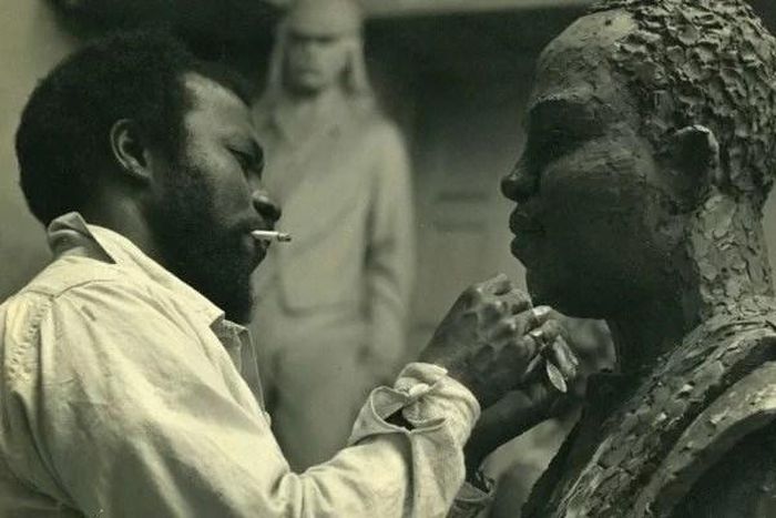 ben enwonwu making sculpture