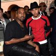 Lewis Hamilton at the pre-Grammy party with Kanye West