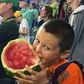 10-year old boy becomes global sensation after he tried to eat a whole watermelon at once