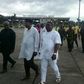 Former President, Goodluck Jonathan at Port Harcourt Airport Turnah George
