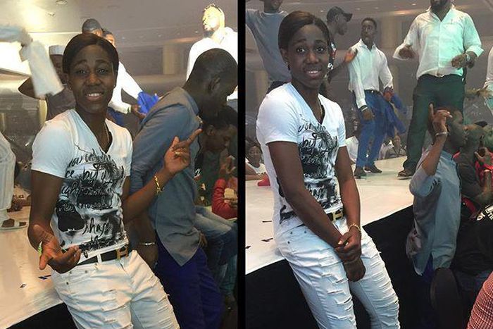 Asisat Oshoala parties at Olamide's concert in Lagos