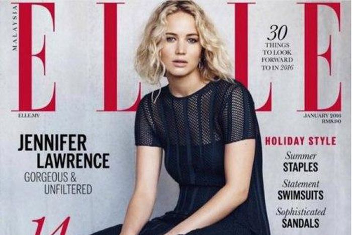 Jennifer Lawrence for Elle Malaysia