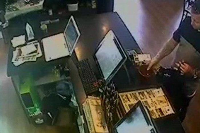 Security footage showing the suspect