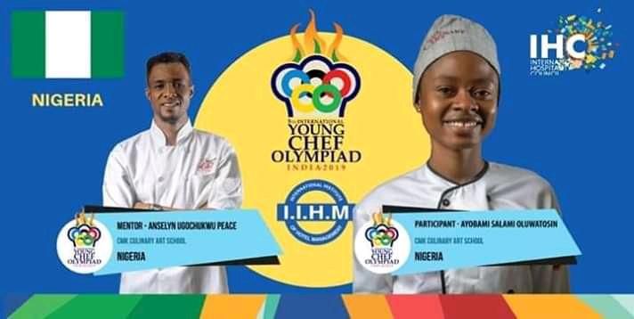 Chef Anselyn Ugochukwu and Abayomi Salami representing Nigeria in India [Young Cookery Zone]