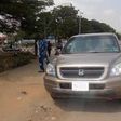 Lagos state monitoring team arresting a traffic offender