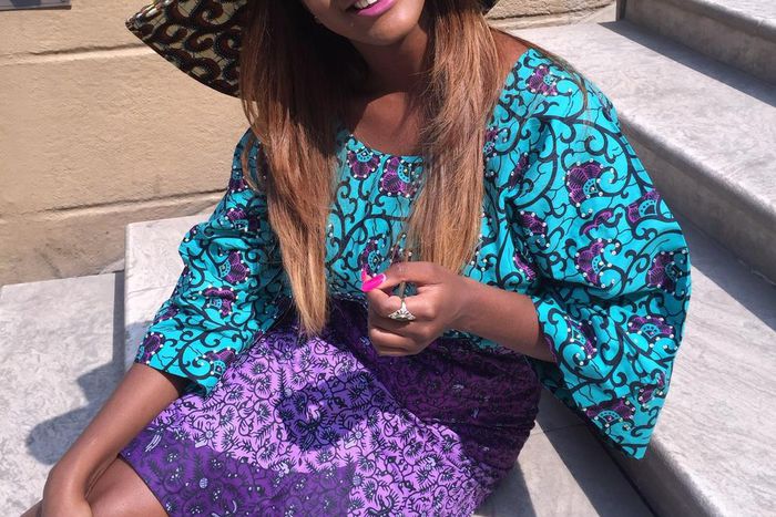 Cuppy at Mandela Square in Sandton, Johannesburg.