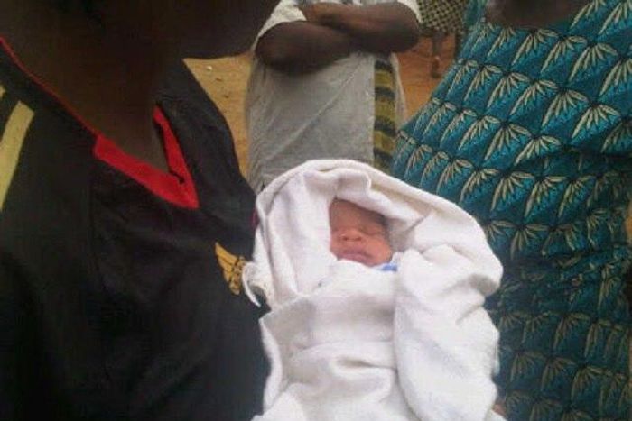 This poor baby was abandoned by his mother