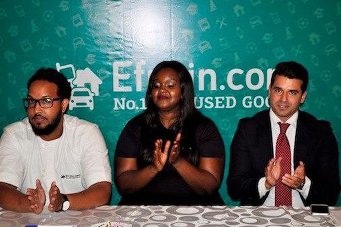 Babak Tighnavard, Chief Operating Officer of Saltside Technologies of Sweden; parent company of Efritin.com at the media unveiling of Efritin.com