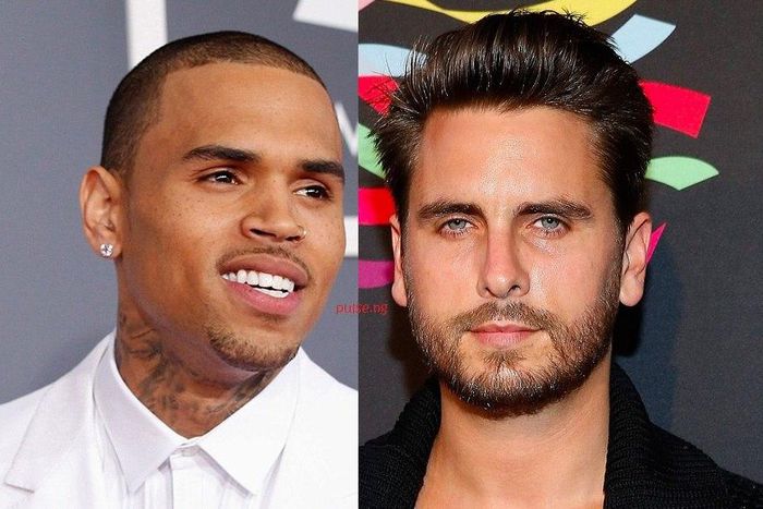 Chris Brown and Scott Disick