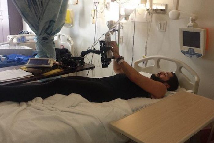 Drew Iwanicki was monitored 24/7 during the test