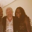 Cobhams Asuquo, his wife and Richard Branson