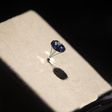 A 12-carat "Blue Moon Diamond" is pictured while on display at the Natural History Museum of Los Angeles County in Los Angeles, California September 12, 2014. REUTERS/Mario Anzuoni