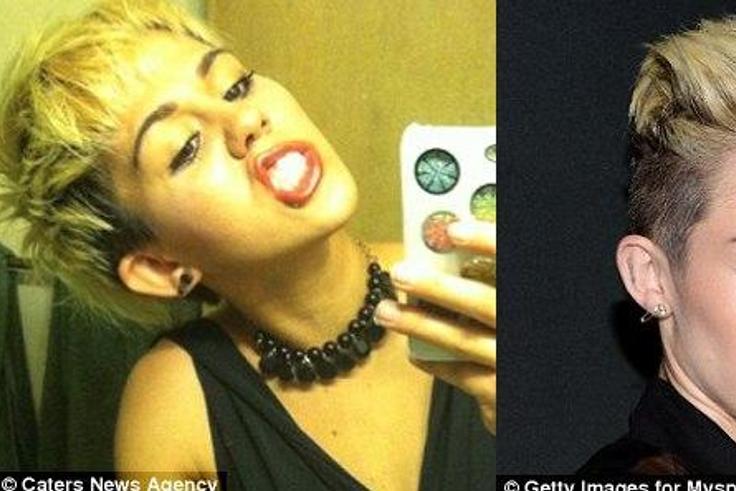 Miley  Cyrus' look alike, Mardee Shackleford