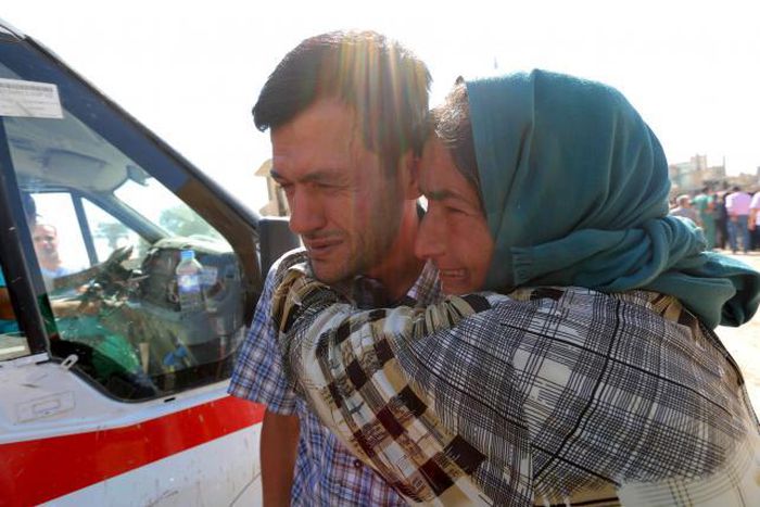 Two drowned Syrian boys and their mother buried in home town Kobani
