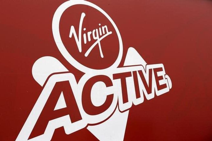 Virgin Active's logo is seen outside its entrance in Southgate, south of Johannesburg, April 16, 2015.  REUTERS/Siphiwe Sibeko