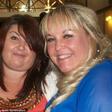 Debbie Vaughan, pictured with her friend Dawn Evans, died suddenly in her sleep