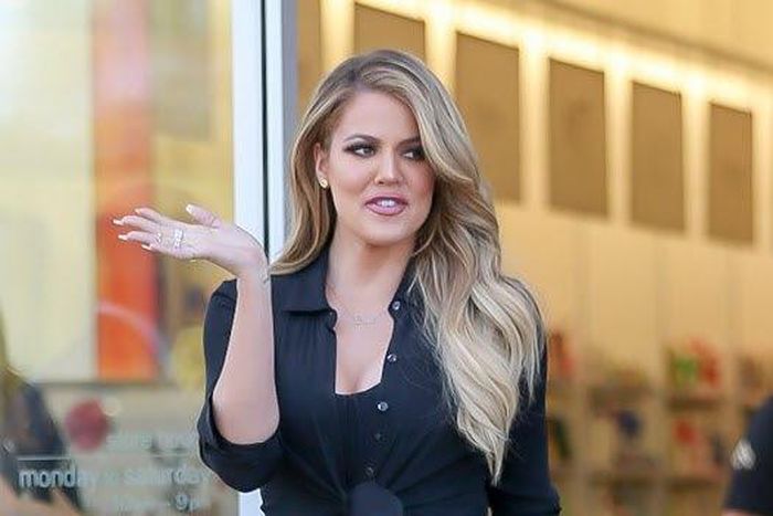 Khloe Kardashian hits the gym