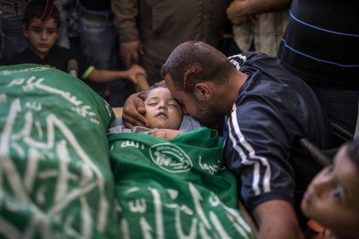 Israeli strike on Hamas in Gaza kills Palestinian woman, child