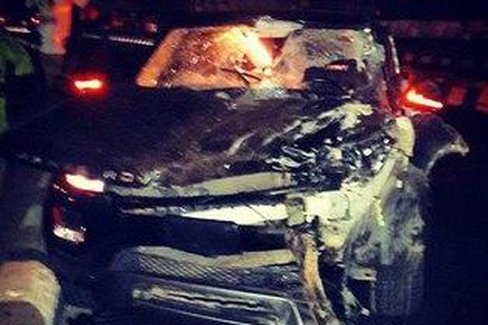 Oritsefem's wrecked Range Rover