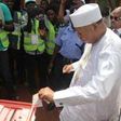 APC candidate and ex-governor, Abubakar Audu casting his vote