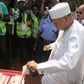 APC candidate and ex-governor, Abubakar Audu casting his vote