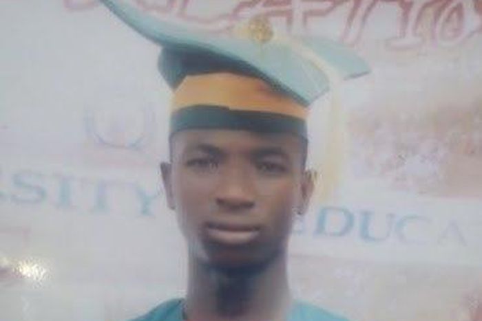 Photo of victim before death