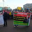 Pro-Biafra protesters in Owerri on November 13, 2015