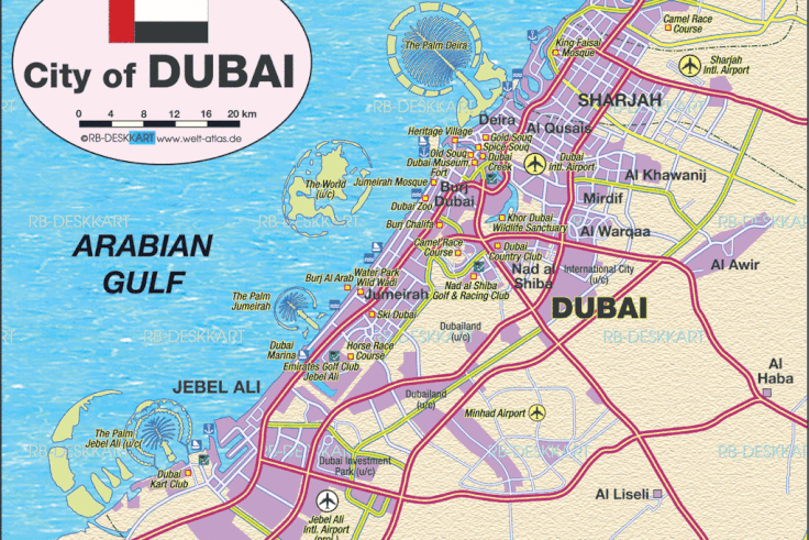 Map of Dubai