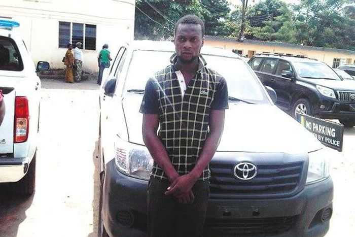 Godwin Eneche along with the stolen van