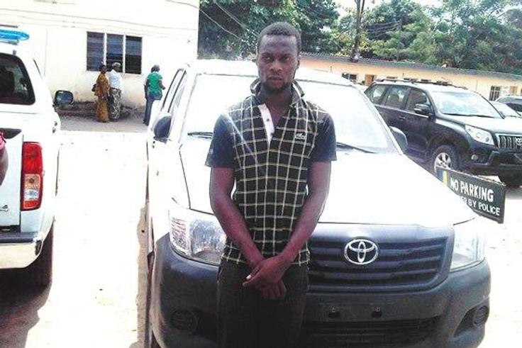 Godwin Eneche along with the stolen van