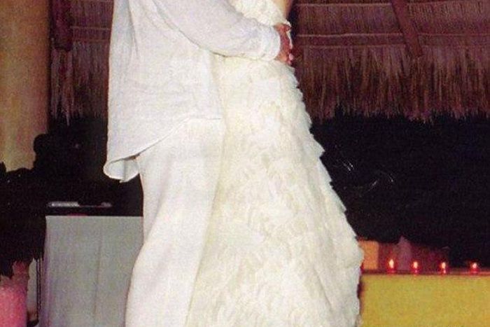 The 38-yr-old 'Buffy The Vampire Slayer' star, took to Instagram to post a photo of herself and her husband's wedding way back in 2002