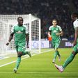 Anthony Ujah celebrates a goal for Werder Bremen