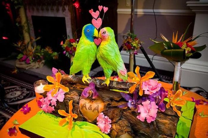 Lovebirds Cake