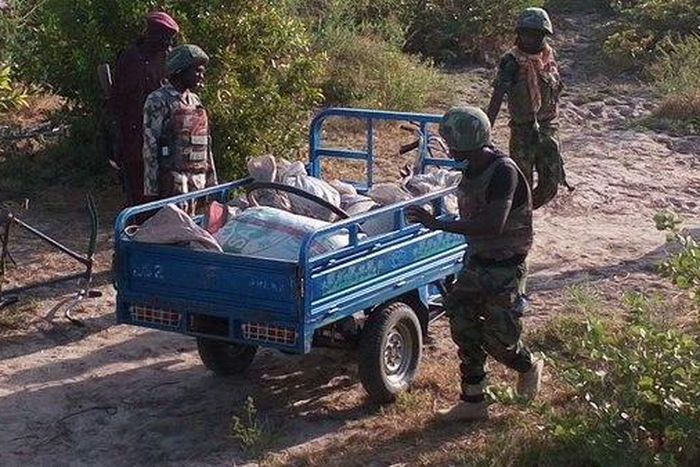 Nigerian soldiers on anti-Boko Haram operation in Borno State