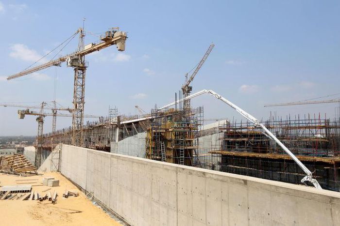 Construction is seen underway at the Grand Egyptian Museum in Giza, Egypt, August 25, 2015. REUTERS/Mohamed Abd El Ghany