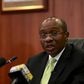 Governor Godwin Emefiele announces that Nigeria's central bank is keeping its benchmark interest rate on hold at 13 percent in Abuja, Nigeria, July 24, 2015. REUTERS/Afolabi Sotunde