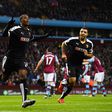 Odion Ighalo celebrates after scoring for Watford against Aston Villa