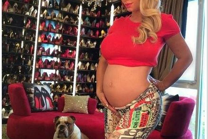 Coco Austin flaunts baby bump on Instagram